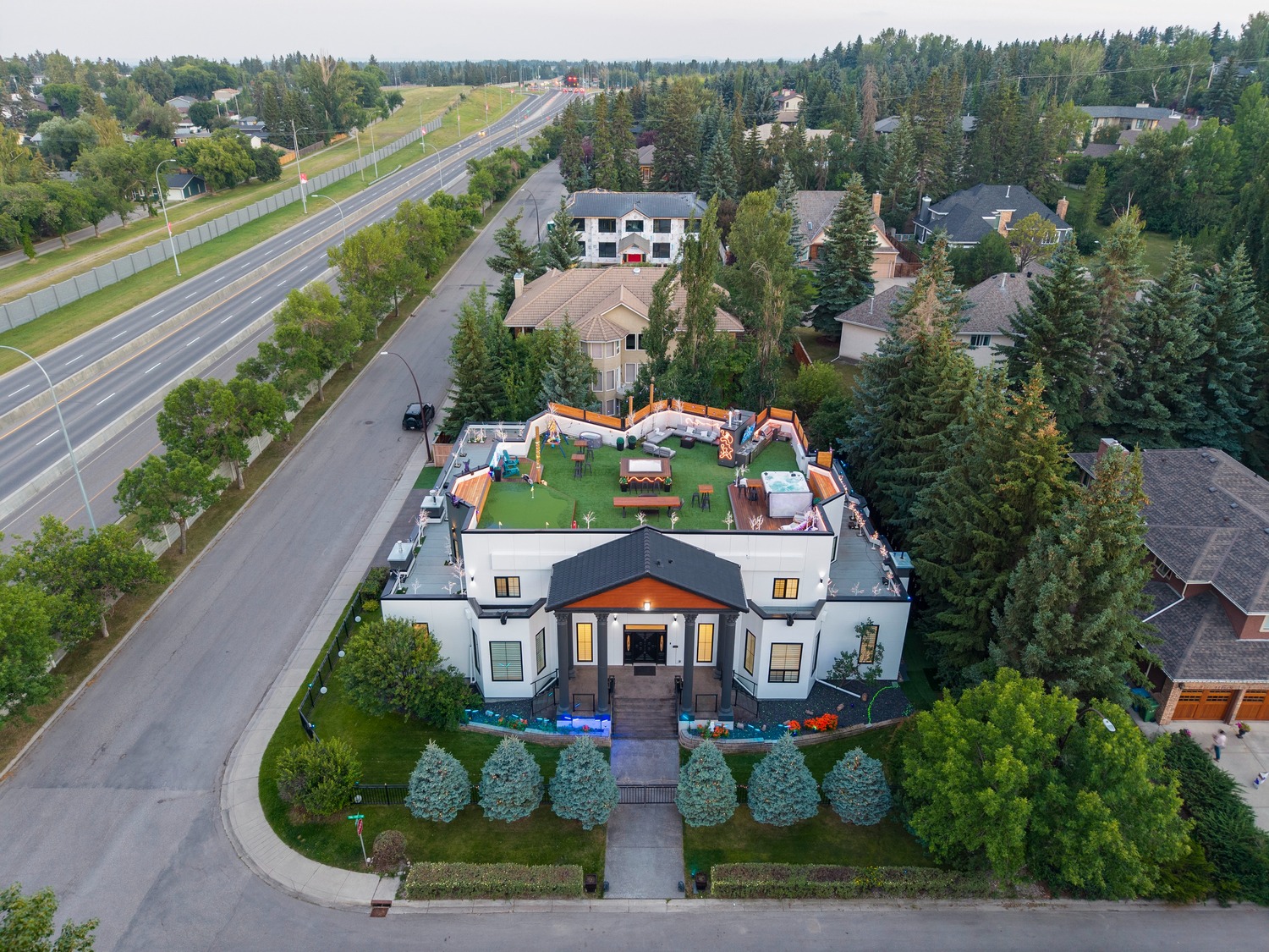 Gargoyle House on its Pump Hill corner lot